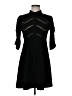Maje Chevron-herringbone Black Cocktail Dress Size Med (2) - photo 1