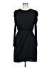 Express Outlet Solid Black Casual Dress Size M - photo 1