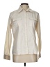 Lana Lee Color Block Ivory Long Sleeve Button-Down Shirt Size 12 - photo 1