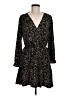 MNG Animal Print Black Casual Dress Size 6 - photo 1