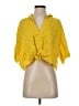 Zara Yellow 3/4 Sleeve Blouse Size S - photo 1