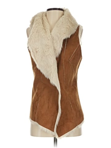 Tinsel Faux Fur Vest (view 1)