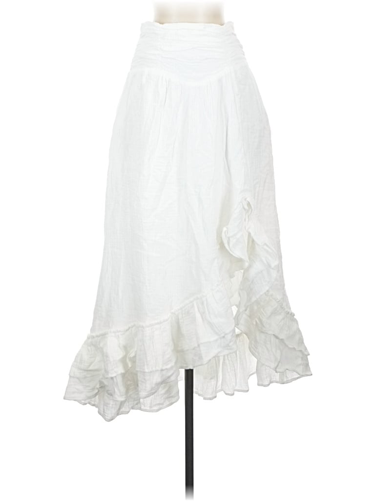 Pre-owned Bluivy Casual Skirt In White