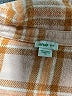 Aerie Plaid Orange Long Sleeve Button-Down Shirt Size M - photo 4