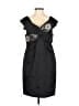 MARCHESA notte Paisley Black Cocktail Dress Size 6 - photo 1