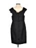 MARCHESA notte Paisley Black Cocktail Dress Size 6 - photo 2