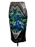 Bisou Bisou Tropical Blue Formal Skirt Size M - photo 2