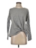 A. Byer Gray Long Sleeve Top Size S - photo 1