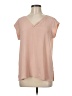 DR2 100% Polyester Pink Short Sleeve Blouse Size M - photo 1