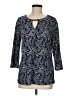 Magnolia Grace Blue 3/4 Sleeve Blouse Size M - photo 1