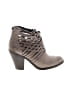 Fergalicious 100% Leather Gray Ankle Boots Size 6 - photo 1