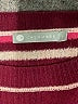 In Cashmere Stripes Burgundy Pullover Sweater Size L - photo 7