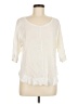 Anthropologie Ivory 3/4 Sleeve Top Size M - photo 1