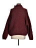 Unbranded Tweed Burgundy Turtleneck Sweater Size M - photo 1