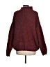 Unbranded Tweed Burgundy Turtleneck Sweater Size M - photo 2