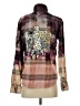 Assorted Brands Plaid Brown Long Sleeve Blouse Size S - photo 2