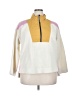 Free Assembly 100% Polyester Color Block Ivory Fleece Size XXL - photo 1
