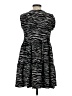 Bershka Animal Print Black Casual Dress Size S - photo 2
