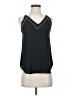 Ann Taylor LOFT 100% Polyester Black Sleeveless Blouse Size XXS - photo 1