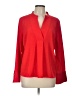 Halston Red Long Sleeve Blouse Size L - photo 1