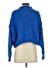 Shein 100% Acrylic Blue Turtleneck Sweater Size S - photo 2