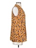 CAbi 100% Polyester Animal Print Orange Sleeveless Blouse Size S - photo 4