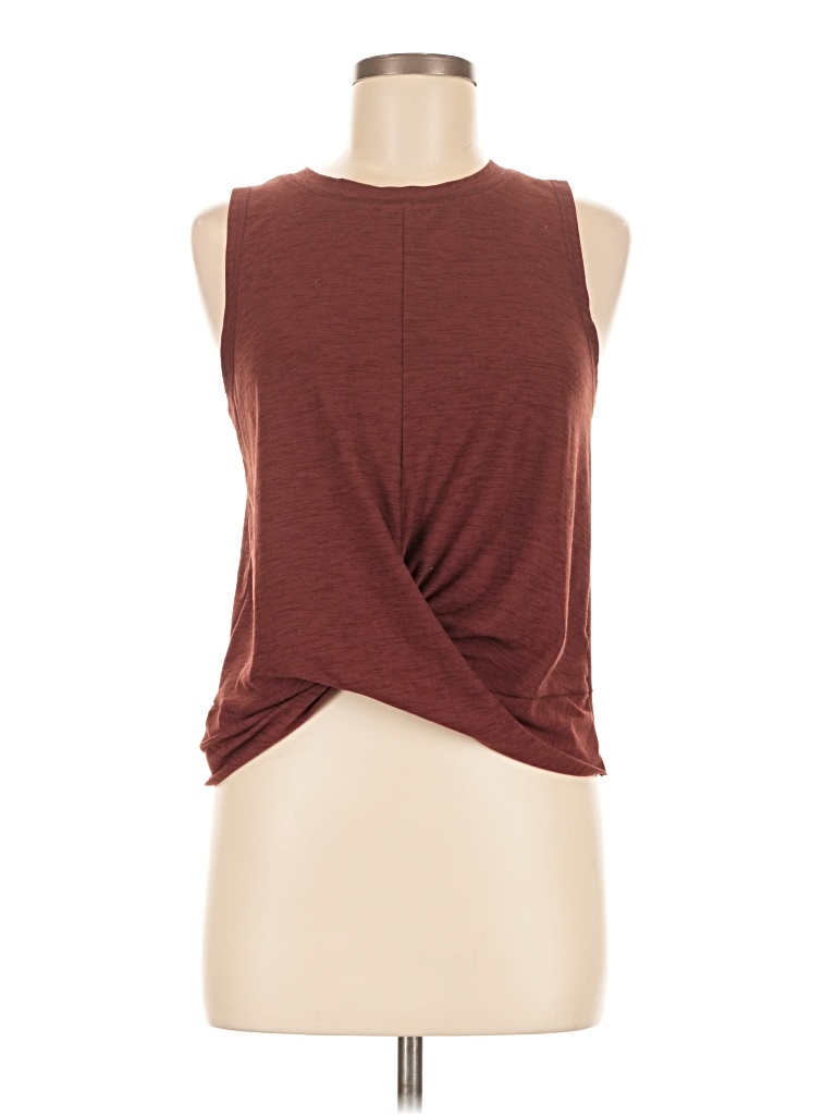 Pre-owned Active By Old Navy Sleeveless T-shirt In Burgundy