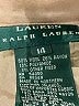 Lauren by Ralph Lauren Solid Tan Wool Pants Size 14 - photo 3