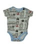 Champion Print Blue Short Sleeve Onesie 0-3 MO / 3 MO - photo 1