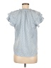 Status by Chenault Blue Short Sleeve Blouse Size M - photo 2