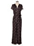 MICHAEL Michael Kors 100% Polyester Hearts Black Jumpsuit Size 6 - photo 1