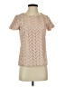 Weston 100% Polyester Tan Short Sleeve Blouse Size XS - photo 1