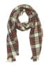 Unbranded Plaid Burgundy Ivory Scarf One size - photo 1
