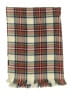 Unbranded Plaid Burgundy Ivory Scarf One size - photo 2