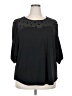 New Look Black 3/4 Sleeve Blouse Size 2X - photo 1