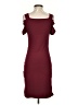 Shein Solid Burgundy Cocktail Dress Size 4 - photo 2