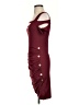 Shein Solid Burgundy Cocktail Dress Size 4 - photo 5
