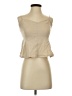 Blanque Tan Sleeveless Blouse Size S - photo 1