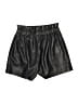 BCBGMAXAZRIA 100% Polyurethane Metallic Black Shorts Size XS - photo 2