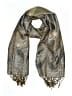 Unbranded Paisley Gold Tan Scarf One size - photo 1
