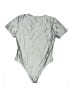 Fashion Nova Metallic Silver Bodysuit Size XL - photo 2