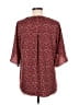 Funlingo Burgundy 3/4 Sleeve Blouse Size M - photo 2