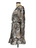 Veronica M. 100% Polyester Animal Print Gray Casual Dress Size S - photo 5