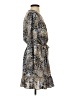 Veronica M. 100% Polyester Animal Print Gray Casual Dress Size S - photo 4