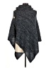Unbranded 100% Acrylic Gray Blue Poncho One size - photo 1