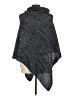 Unbranded 100% Acrylic Gray Blue Poncho One size - photo 2