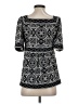 BCBGMAXAZRIA Black 3/4 Sleeve Top Size S - photo 2