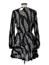 Tyche 100% Polyester Print Black Casual Dress Size L - photo 2