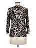 1901 Animal Print Ivory Pullover Sweater Size M - photo 2