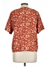 Unbranded 100% Polyester Red Short Sleeve Blouse Size L - photo 2